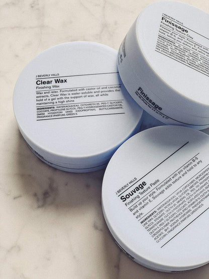 J Beverly Hills Blue Souvage Finishing Texture Paste mit Vitamin E für starkes Haar, 2,5 oz