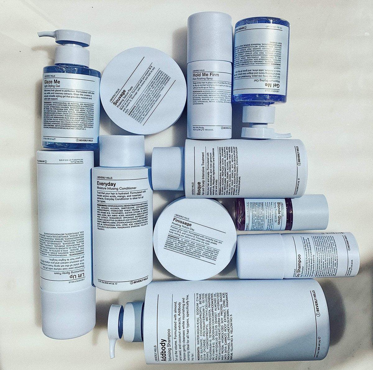 J Beverly Hills Blue Souvage Finishing Texture Paste mit Vitamin E für starkes Haar, 2,5 oz