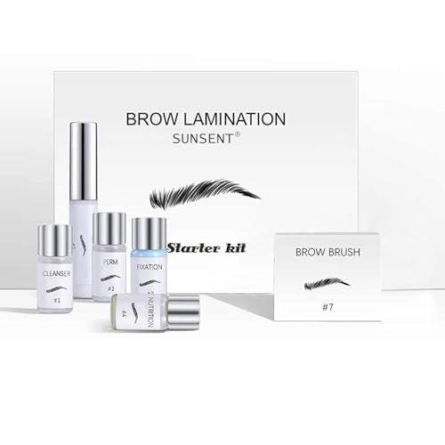SUNSENT Brow Lamination Kit – DIY Augenbrauen-Lifting-Set für flauschige, laminierte Brauen, 6 Wochen Halt