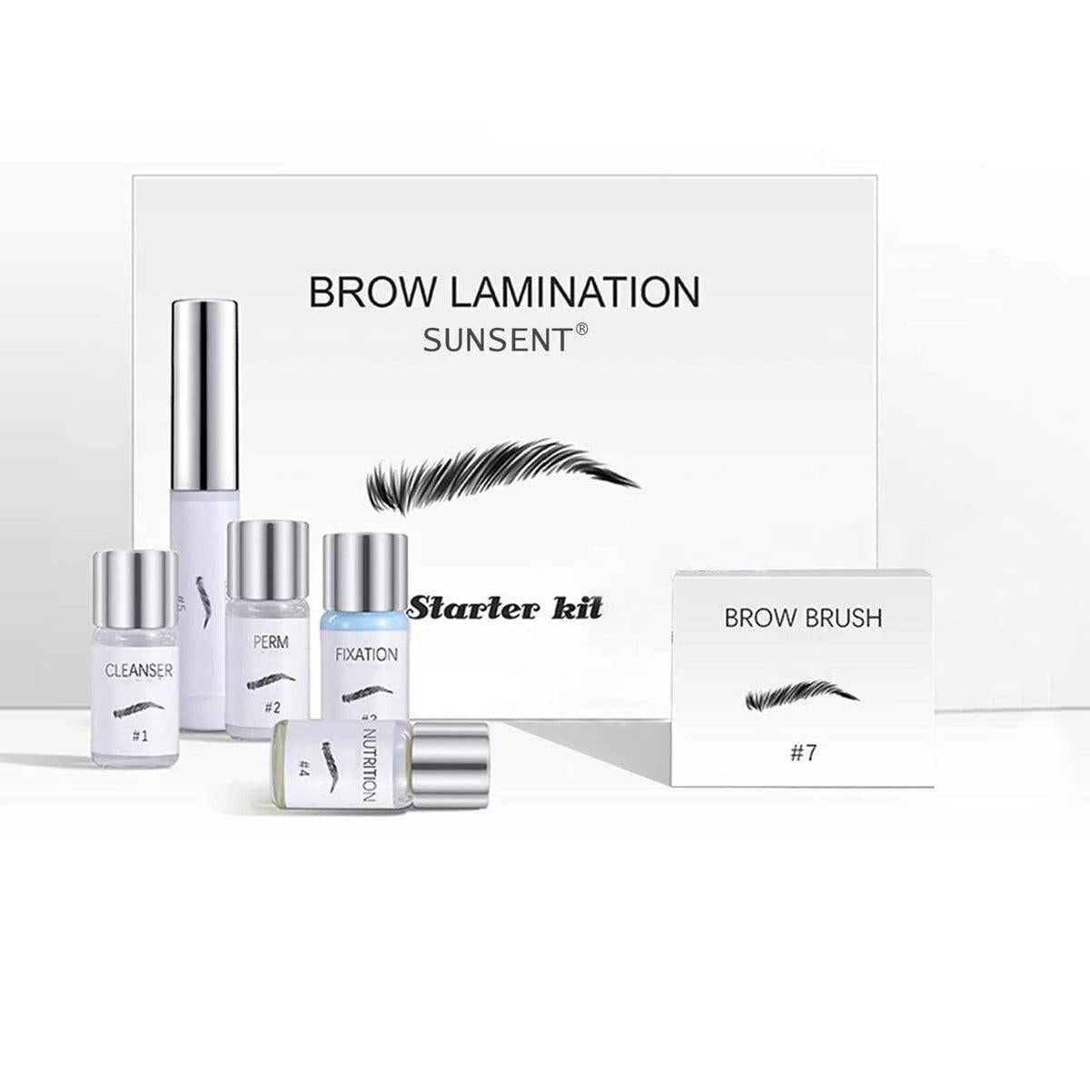 SUNSENT Brow Lamination Kit – DIY Augenbrauen-Lifting-Set für flauschige, laminierte Brauen, 6 Wochen Halt