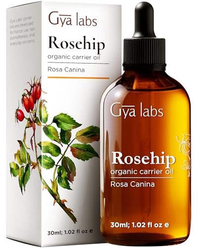 Gya Labs Rosenöl - 30 ml - Trägeröl für Haare, Haut, Gesicht, Kopfhaut & Körpermassage
