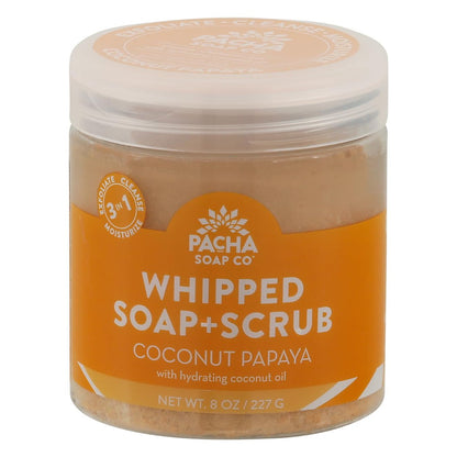 Pacha Soap Kokosnuss Papaya Peeling-Seifenscrub, 227 g