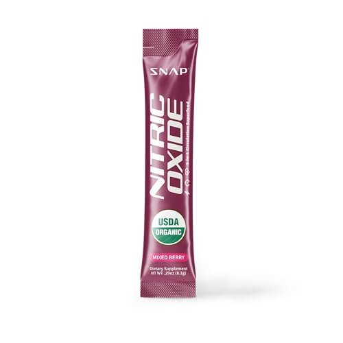 Snap Supplements Bio-Rote Bete-Pulver – Stick-Packs mit gemischten Beeren, 10er-Pack, zur Unterstützung von gesundem Blutdruck und Energie