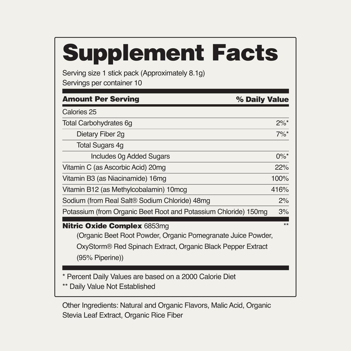 Snap Supplements Bio-Rote Bete-Pulver – Stick-Packs mit gemischten Beeren, 10er-Pack, zur Unterstützung von gesundem Blutdruck und Energie