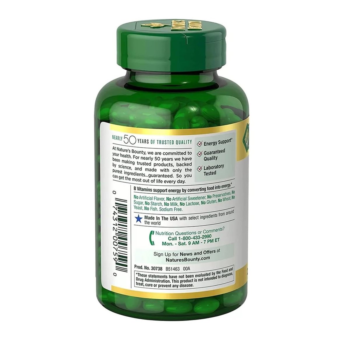 Nature's Bounty Biotin 10.000 mcg – 250 Rapid Release Softgels für Haar, Haut und Nägel