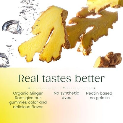 MegaFood Vitamin B12 Energie-Gummibärchen – Vegan – Mit Methyl-B12 für zelluläre Energieproduktion – Ingwer – Tägliches Vitamin-B12-Präparat – USDA Organic – 70 Gummibärchen, 35 Portionen