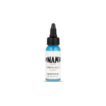 Dynamic Color Co - Himmelblau Tattoo Farbe: Lebendig, sterilisiert, vegan & in den USA hergestellt seit 1990 – Von Künstlern weltweit geschätzt (30 ml Flasche)