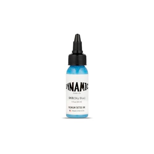 Dynamic Color Co - Himmelblau Tattoo Farbe: Lebendig, sterilisiert, vegan & in den USA hergestellt seit 1990 – Von Künstlern weltweit geschätzt (30 ml Flasche)