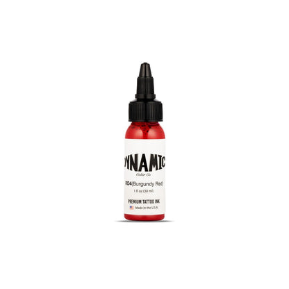 Dynamic Color Co - Burgunderrote Tattoo-Farbe, Hergestellt in den USA, Sterilisiert, Lebendig, Seit 1990, Nicht an Tieren getestet (1 Unze Flasche)