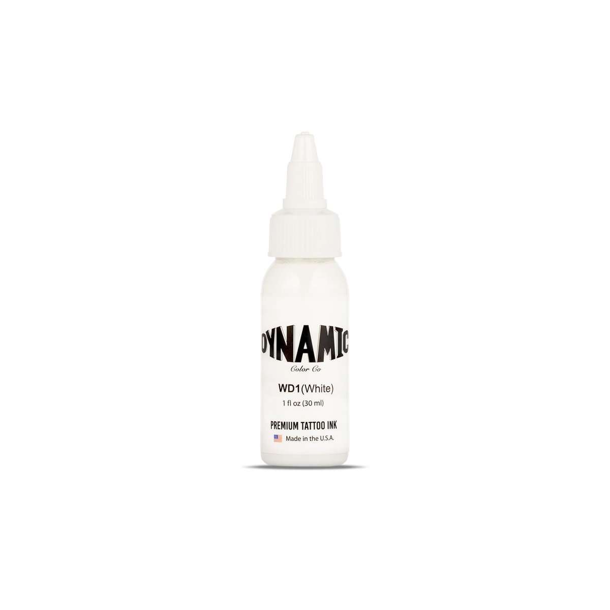 Dynamic Color Co. Weiße Tattoo-Farbe – Lang anhaltend, lebendig, sterilisiert, hergestellt in den USA seit 1990 (1 oz Flasche)