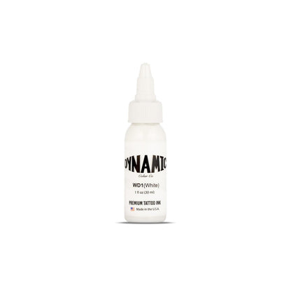 Dynamic Color Co. Weiße Tattoo-Farbe – Lang anhaltend, lebendig, sterilisiert, hergestellt in den USA seit 1990 (1 oz Flasche)