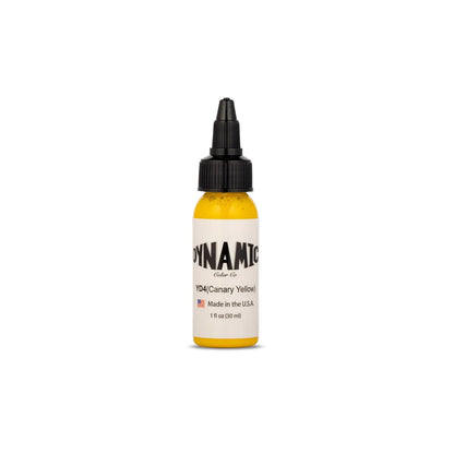 Dynamic Color Co - Kanariengelb Tattoo-Farbe, 30 ml, Hergestellt in den USA, Seit 1990, Nicht an Tieren getestet