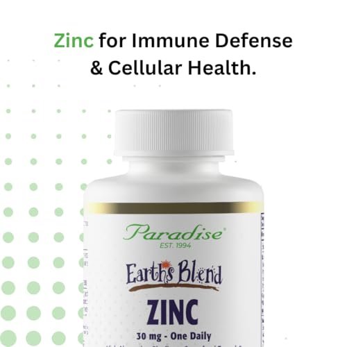 Paradise Herbs Zink-Komplex mit Picolinat und Vitamin C – 30 mg, 90 Kapseln – Hochpotent, vegan, glutenfrei – für Immunsystem & Abwehrkräfte