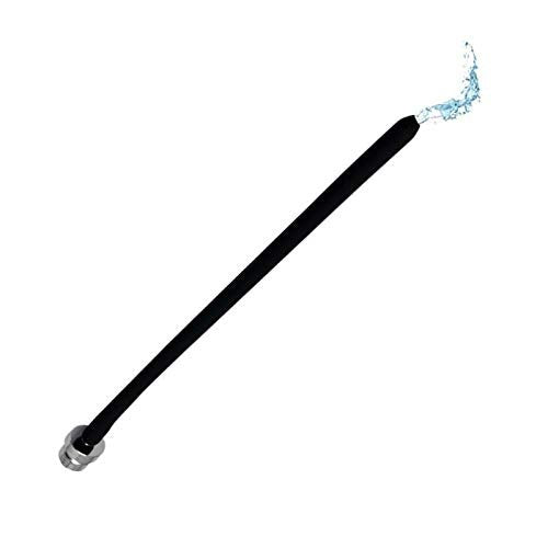 Silicone-Düsen-Einlaufaufsatz Wiederverwendbare Dusche Schwarzer Schlauchaufsatz (50 cm)