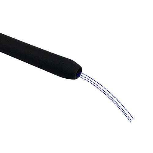 Silicone-Düsen-Einlaufaufsatz Wiederverwendbare Dusche Schwarzer Schlauchaufsatz (50 cm)