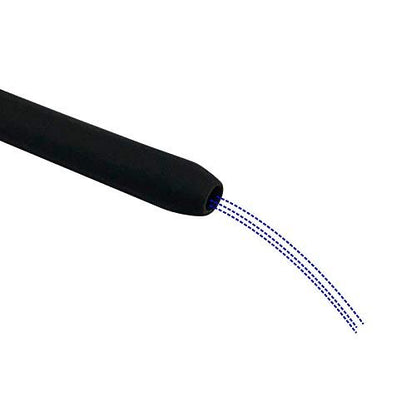 Silicone-Düsen-Einlaufaufsatz Wiederverwendbare Dusche Schwarzer Schlauchaufsatz (50 cm)