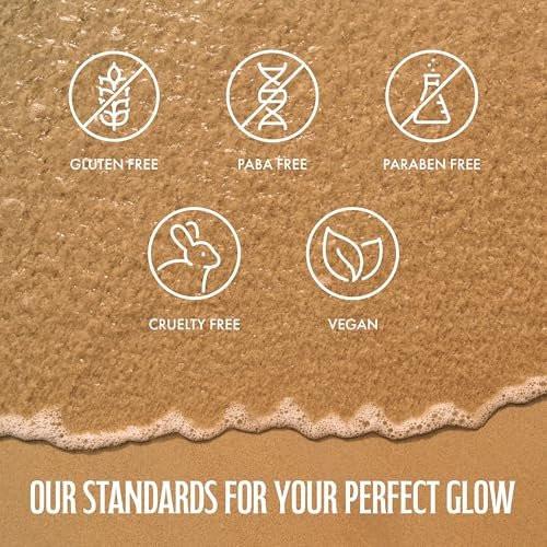 Brown Sugar Eternal Youth Bräunungslotion mit Rotlicht-Effekt & Peptiden, 2-in-1 Farbe & Hautstraffung, 400 ml