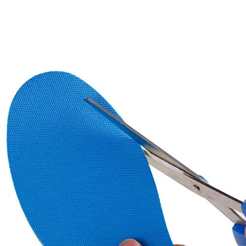 Amitataha 2 Paar Atmungsaktive Einlegesohlen, Superweich, Schweißabsorbierend, Doppelfarbig und Doppellagig aus Schaumstoff für Jeden Schuh (Blau/Schwarz, 5-6.5 Frauen/4-5.5 Männer)