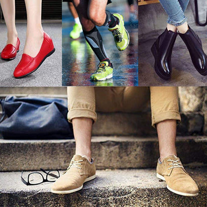 Amitataha 2 Paar Atmungsaktive Einlegesohlen, Superweiche, Schweißabsorbierende, Doppelfarbige und Doppelschichtige Schaumstoff-Schuheinlagen für Jede Schuhgröße (Blau/Schwarz, 9.5-12 Damen/8-9 Herren)