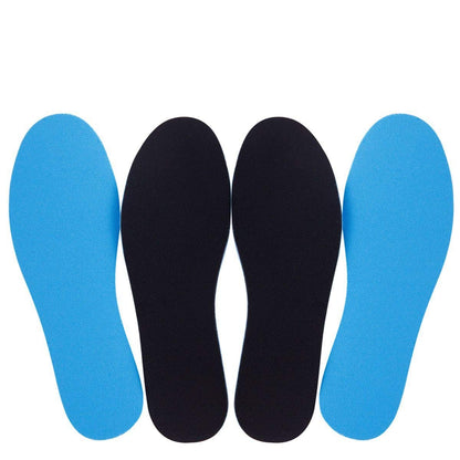 Amitataha 2 Paar Atmungsaktive Einlegesohlen, Superweiche, Schweißabsorbierende, Doppelfarbige und Doppelschichtige Schaumstoff-Schuheinlagen für Jede Schuhgröße (Blau/Schwarz, 9.5-12 Damen/8-9 Herren)