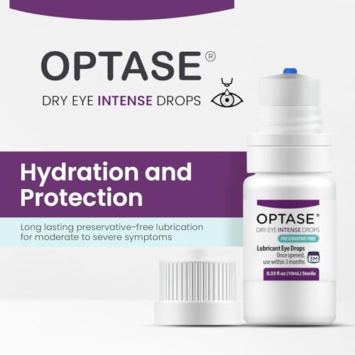 OPTASE Trockene Augen Intensivtropfen - Konservierungsmittelfreie Augentropfen - Mehrdosenflasche - Schritt 3 Hydratisieren - 10 ml, 300 Dosen