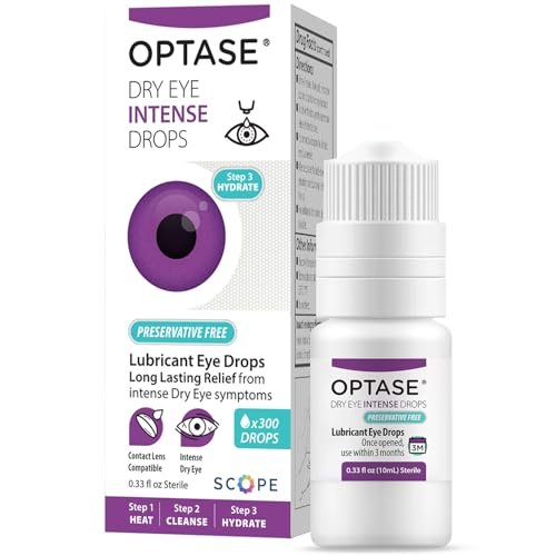 OPTASE Trockene Augen Intensivtropfen - Konservierungsmittelfreie Augentropfen - Mehrdosenflasche - Schritt 3 Hydratisieren - 10 ml, 300 Dosen