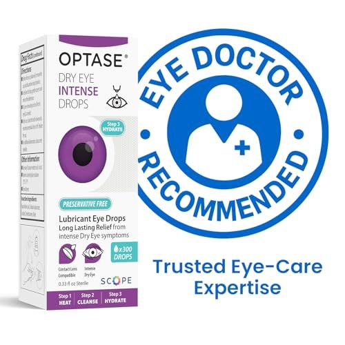OPTASE Trockene Augen Intensivtropfen - Konservierungsmittelfreie Augentropfen - Mehrdosenflasche - Schritt 3 Hydratisieren - 10 ml, 300 Dosen