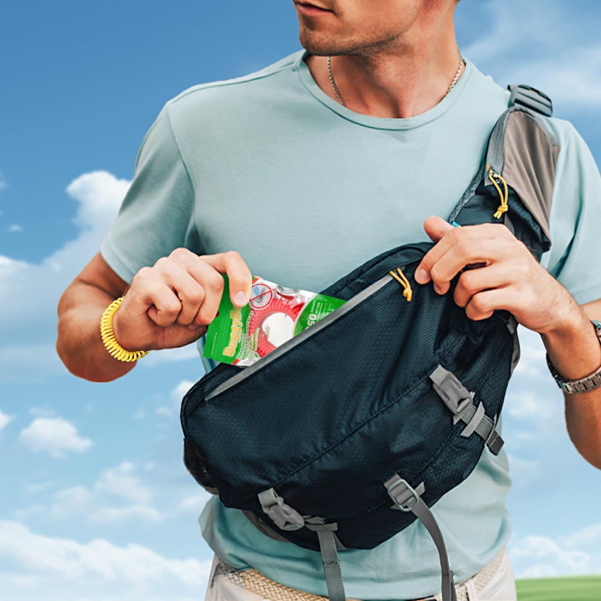 BuggyBands 12er-Pack Mückenarmbänder – Mückenschutz für Erwachsene und Kinder – einzeln verpackt, DEET-frei, natürlich, wasserdicht – Citronella-Armbänder für Camping und Wandern