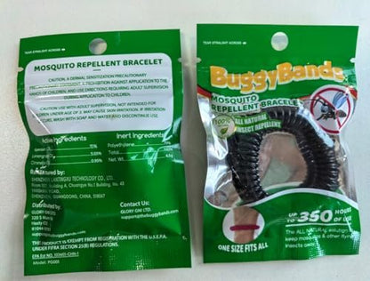 BuggyBands 25er-Pack Mückenarmbänder für Erwachsene & Kinder – Natürliche DEET-freie Bänder, einzeln verpackt