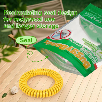 BuggyBands 12er-Pack Mückenarmbänder – Mückenschutz für Erwachsene und Kinder – einzeln verpackt, DEET-frei, natürlich, wasserdicht – Citronella-Armbänder für Camping und Wandern