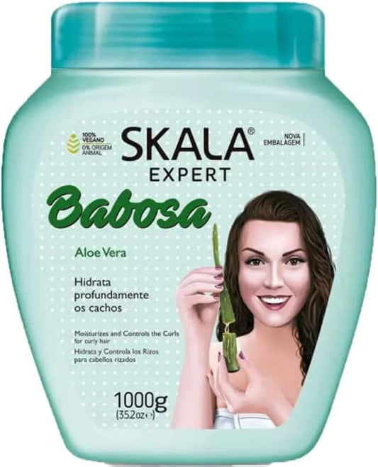 SKALA Babosa Haarbehandlungscreme, 1 kg (Aloe Vera & Shea Butter für lockiges Haar)
