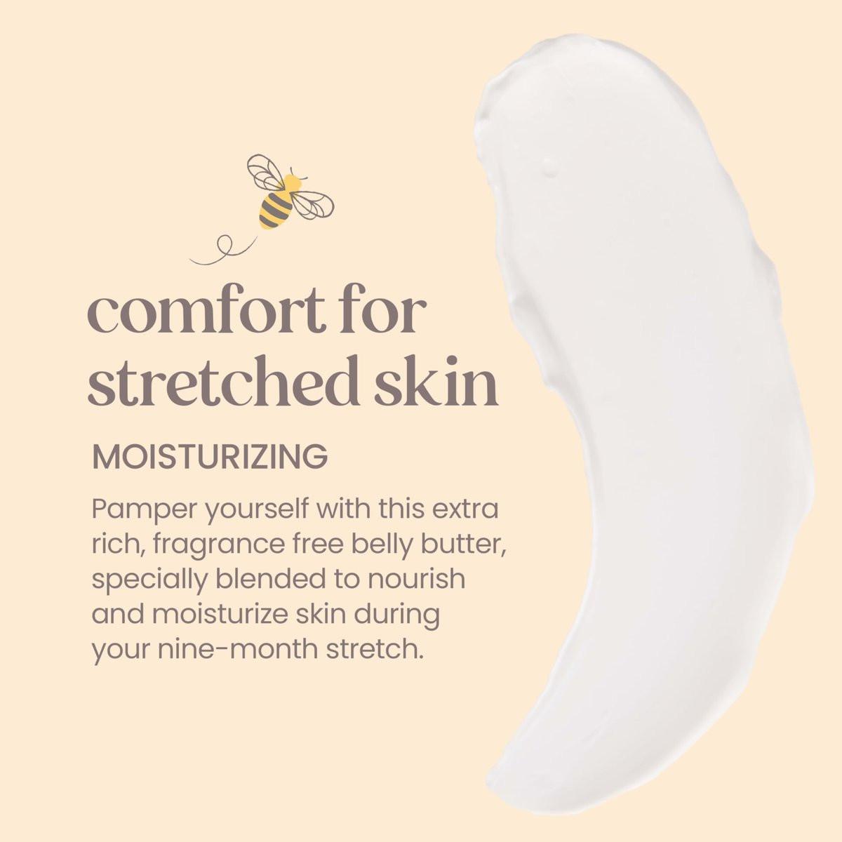 Burt's Bees Mama Bauchbutter - Dehnungsstreifen Creme für Schwangerschaftsmassagen, Körperpflege & Reduziert Narbenbildung, Prä- & Postnatale Hautpflege, Sheabutter & Vitamin E Formel, 6,5 Unzen (3er Pack)