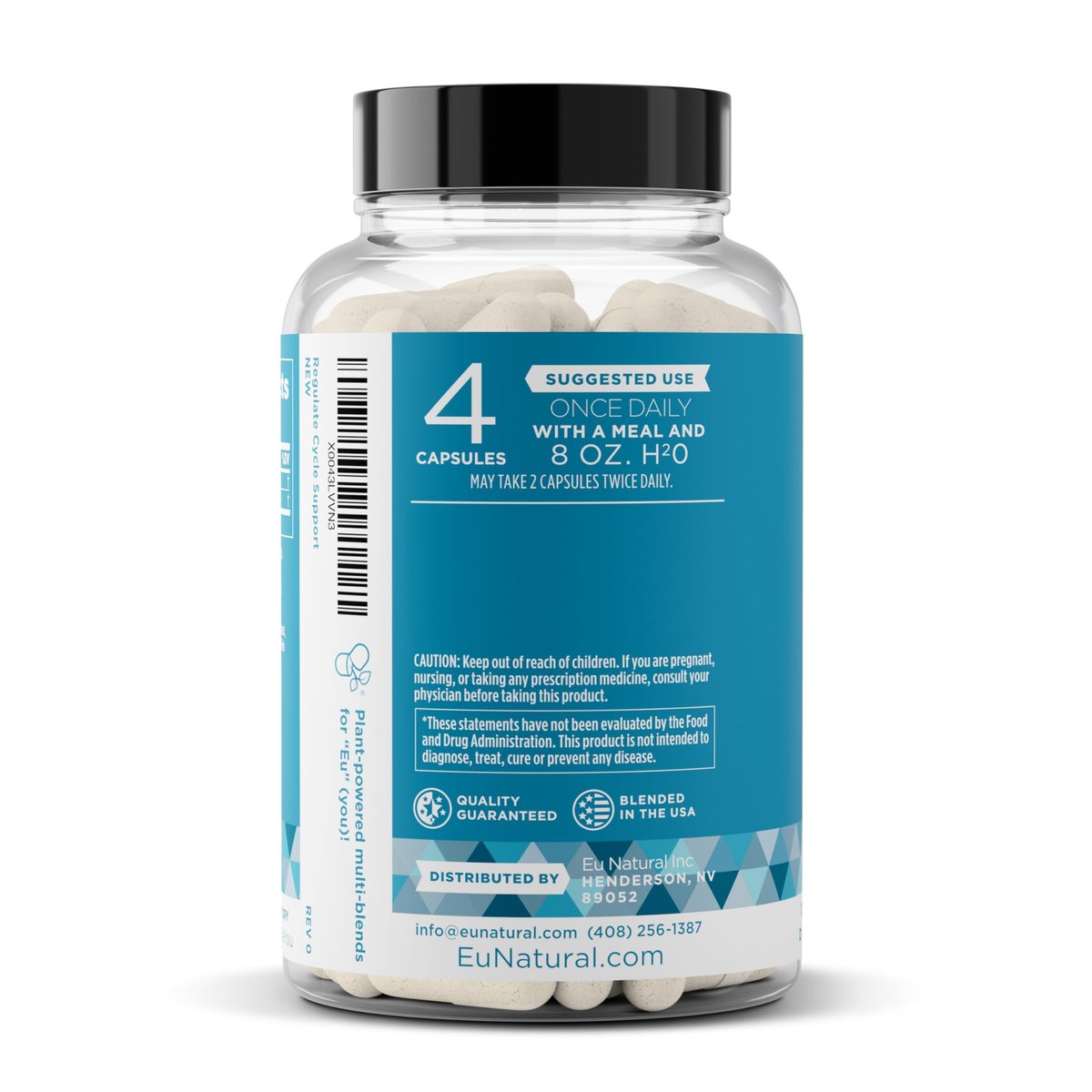 Regulate Cycle Support – Hormonbalance für Frauen mit optimalem 40:1 Myo-Inositol 2000 mg & D-Chiro Inositol 50 mg – Nahrungsergänzungsmittel für Zyklusregelmäßigkeit, Menstruations- & Eisprungunterstützung – 120 vegane Kapseln