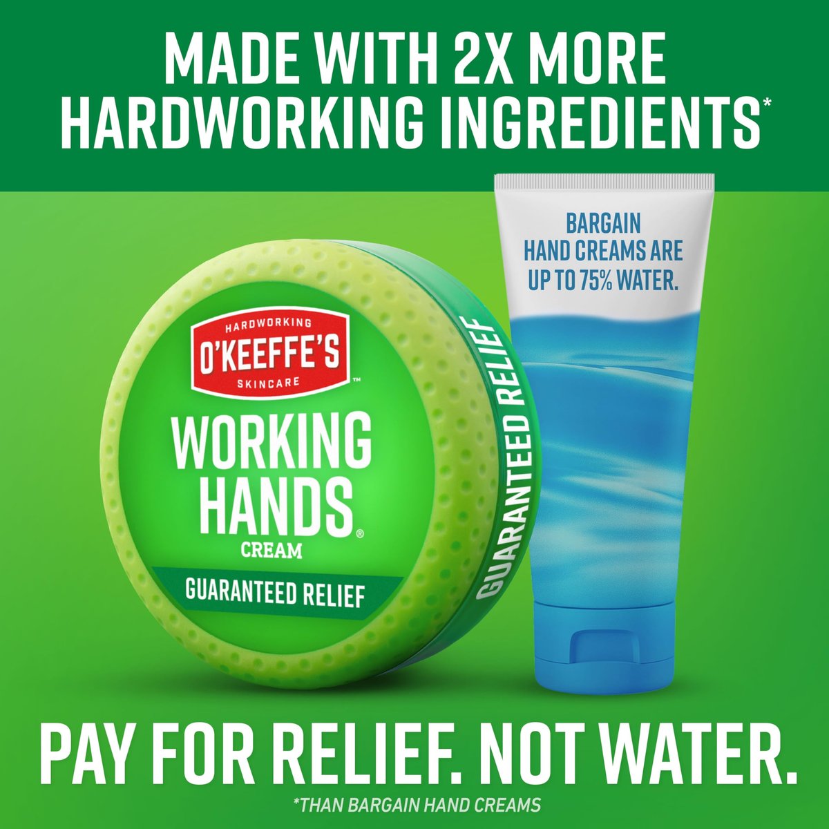 O'Keeffe's Working Hands Handcreme für extrem trockene Hände – 7 oz Tube (1 Pack) – Reparierende Hautpflege für rissige, trockene Hände