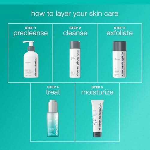 Dermalogica Retinol Clearing Oil Face Serum mit Salicylsäure – Anti-Aging Akne Behandlung für klarere, strahlende Haut über Nacht, 30 ml