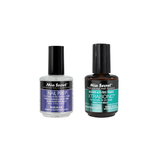 Mia Secret Professioneller Nagelvorbereiter pH Balance Dehydrator & XtraBond Säurefreier Primer 0,5 oz +