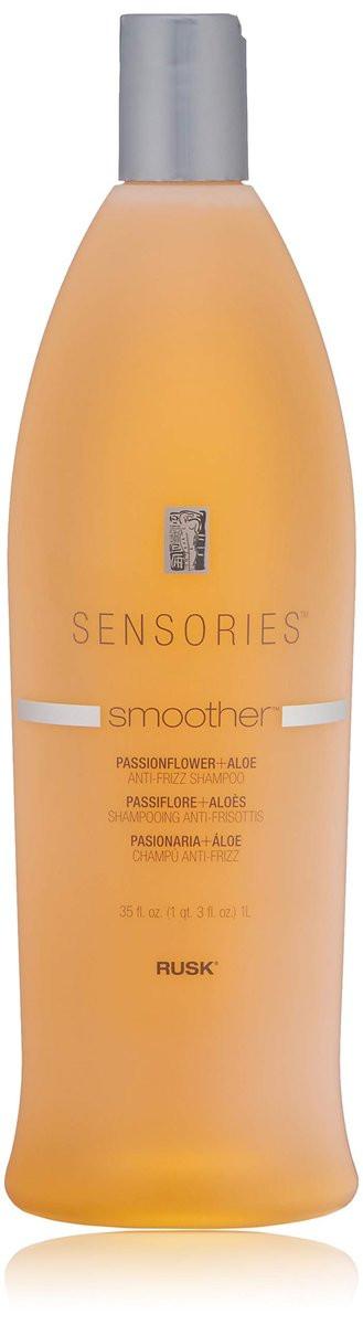RUSK Sensories Smoother Shampoo mit Passionsblume und Aloe – Anti-Frizz Formel, 35 Fl Oz (ca. 1 Liter)