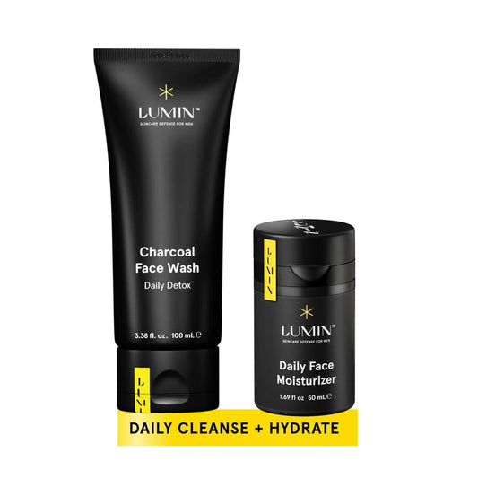 Lumin Dynamic Duo Skincare Set für Männer – Gesichtsreinigung & Feuchtigkeitscreme, 2er-Pack