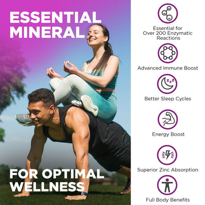Nutrivein Premium Zinkpicolinat 100mg - 120 Kapseln für Erwachsene: Hochabsorbierendes Zinkpicolinat Nahrungsergänzungsmittel - Essentielle Nährstoffe für das allgemeine Wohlbefinden - Maximale Bioverfügbarkeit