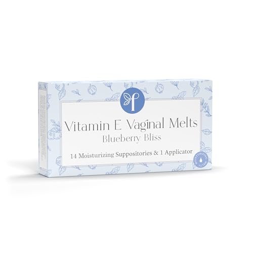 Femallay Bio-Vaginalzäpfchen – Blaubeere – Feuchtigkeitsspender und Erfrischer – 14 Stück + Applikator