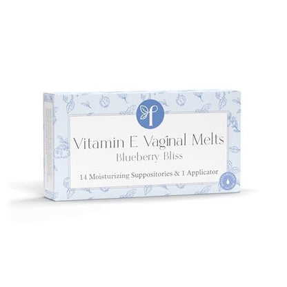 Femallay Bio-Vaginalzäpfchen – Blaubeere – Feuchtigkeitsspender und Erfrischer – 14 Stück + Applikator