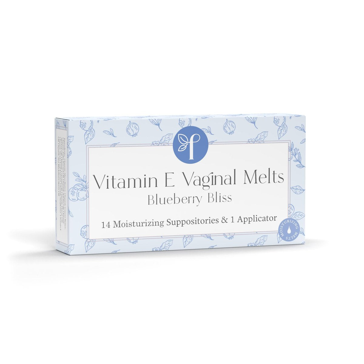 Femallay Bio-Vaginalzäpfchen – Blaubeere – Feuchtigkeitsspender und Erfrischer – 14 Stück + Applikator