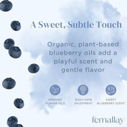 Femallay Bio-Vaginalzäpfchen – Blaubeere – Feuchtigkeitsspender und Erfrischer – 14 Stück + Applikator