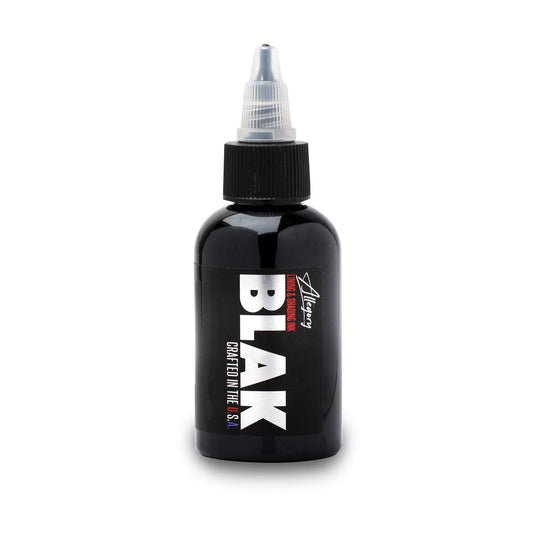Allegory Tattoo Ink – Blak, Premium Schwarze Tattoo Farbe, Ideal für Linien und Schattierungen, Glattes, Konsistentes Pigment, Vegan-Freundlich, Organische Tinte, Hergestellt in den USA, 60 ml