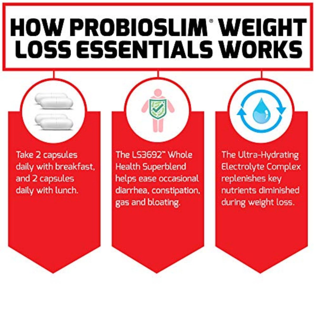 Force Factor ProbioSlim Essentials zur Gewichtsabnahme – Abnehmpillen für Frauen, Stoffwechsel-Booster, Appetitzügler mit Probiotika, Präbiotika, Elektrolyten & Grüntee-Extrakt, 120 Kapseln