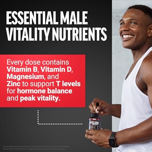 Force Factor Test X180 Boost – 9-in-1 Testosteron-Booster für Männer mit D-Asparaginsäure, Bor, Bockshornklee, Tribulus Terrestris & zumXR – 120 Tabletten