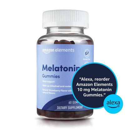 Melatonin Gummis mit Erdbeergeschmack, 10 mg, 60 Stück – Schlafunterstützung