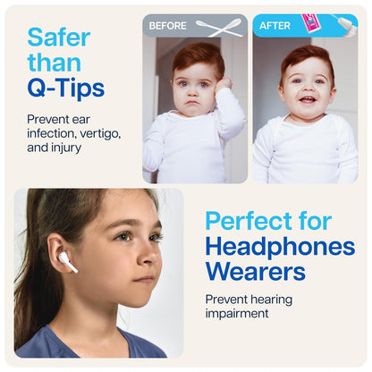 NAVEH PHARMA® CleanEars Baby – Ohrenspray für Babys & Kinder – Schnell wirkender Ohrenschmalzentferner – Baut Ohrenschmalz auf und löst es in nur einer Anwendung – Klinisch erwiesen 300 % wirksamer – Sanft & sicher – 15 ml