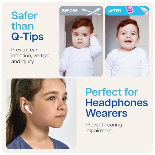 NAVEH PHARMA® CleanEars Baby – Ohrenspray für Babys & Kinder – Schnell wirkender Ohrenschmalzentferner – Baut Ohrenschmalz auf und löst es in nur einer Anwendung – Klinisch erwiesen 300 % wirksamer – Sanft & sicher – 15 ml