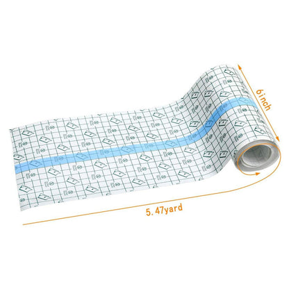 BBTO Transparentes Pflaster – Wasserdichtes, klares Klebeband für Tattoos und Schwimmen (6 x 197 Zoll)